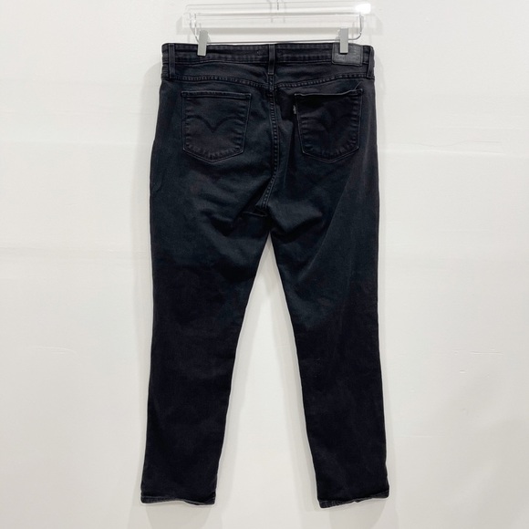 Levi’s 712 Slim Jeans Black Mid Rise 33W 30L - Picture 9 of 11